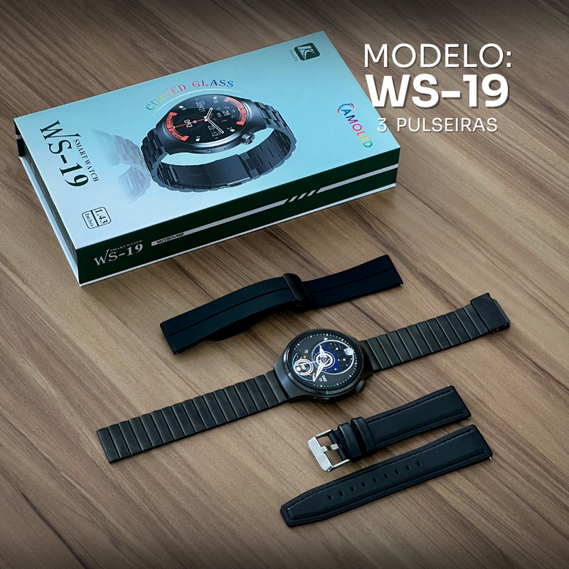 O Modelo Ws 19 e o primeiro modelo con design redondo com 3 pulseiras