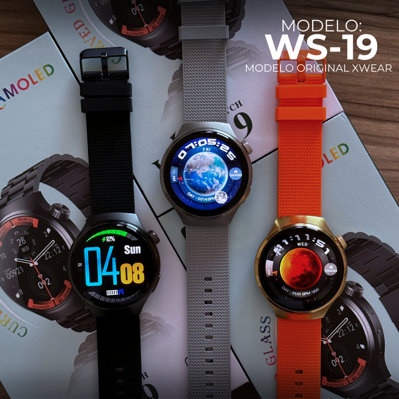 O Modelo Ws 19 e o primeiro modelo con design redondo com 3 pulseiras