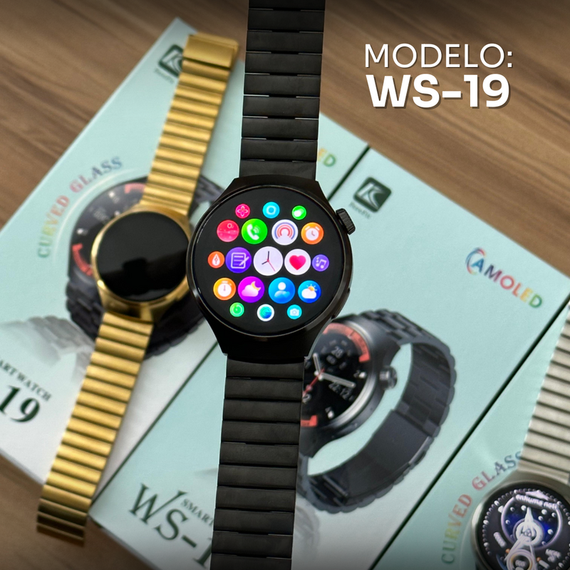 O Modelo Ws 19 e o primeiro modelo con design redondo com 3 pulseiras