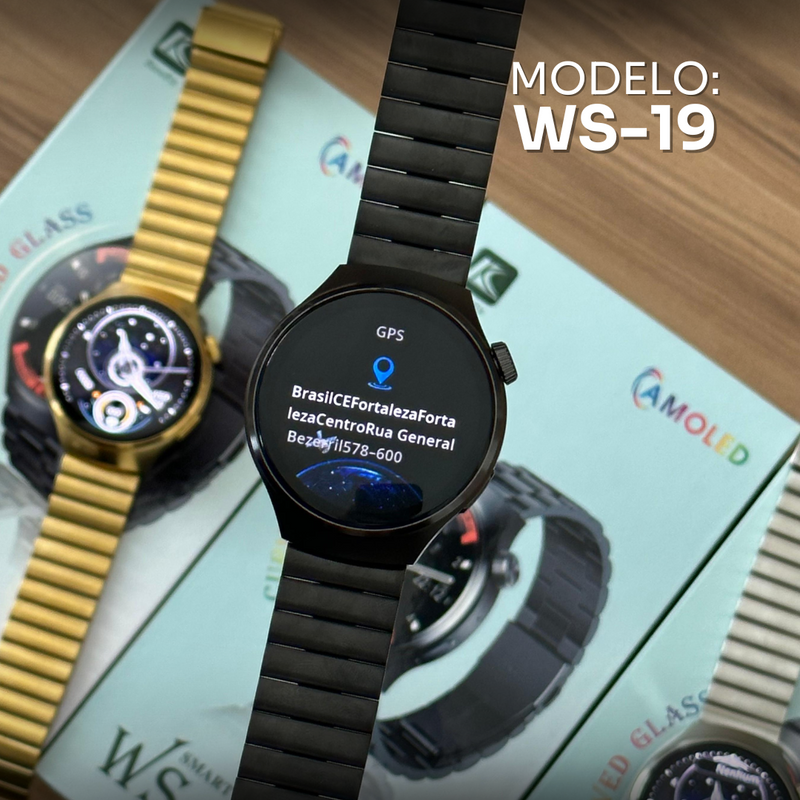 O Modelo Ws 19 e o primeiro modelo con design redondo com 3 pulseiras