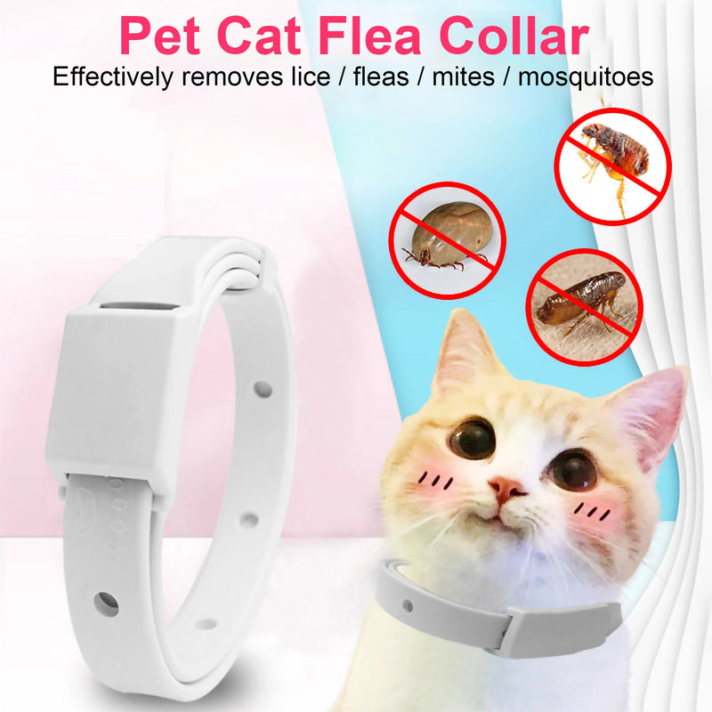 Coleira anti-pulgas e carraças para gato e cachorro, colar ajustável para cachorrinho e gatinho, antiparasagainst 8 meses, Breakaway Pet Accessories