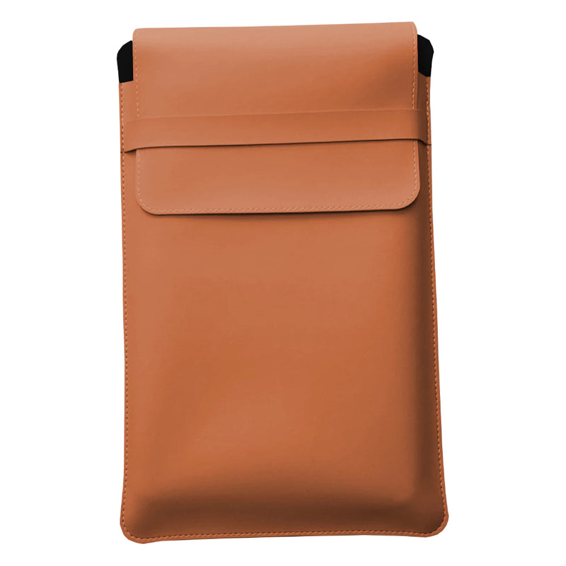 Luvas Pasta Capa Case Para Notebook Couro Caramelo