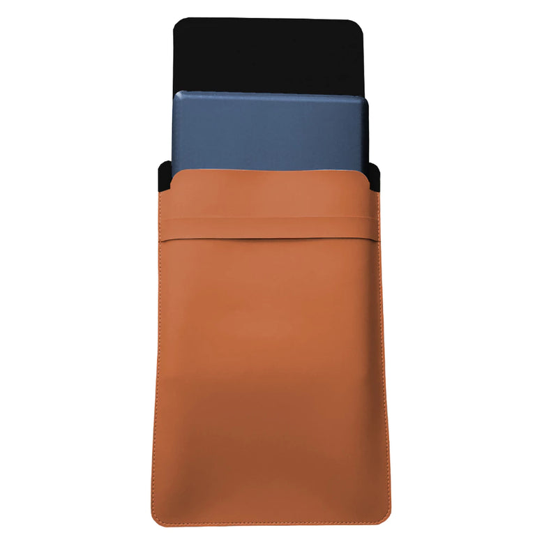 Luvas Pasta Capa Case Para Notebook Couro Caramelo