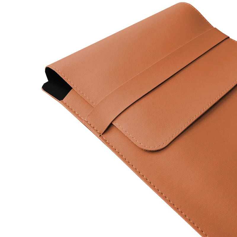 Luvas Pasta Capa Case Para Notebook Couro Caramelo